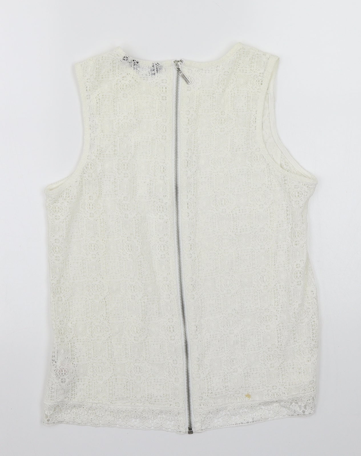 Newlook Womens Ivory   Basic T-Shirt Size 8