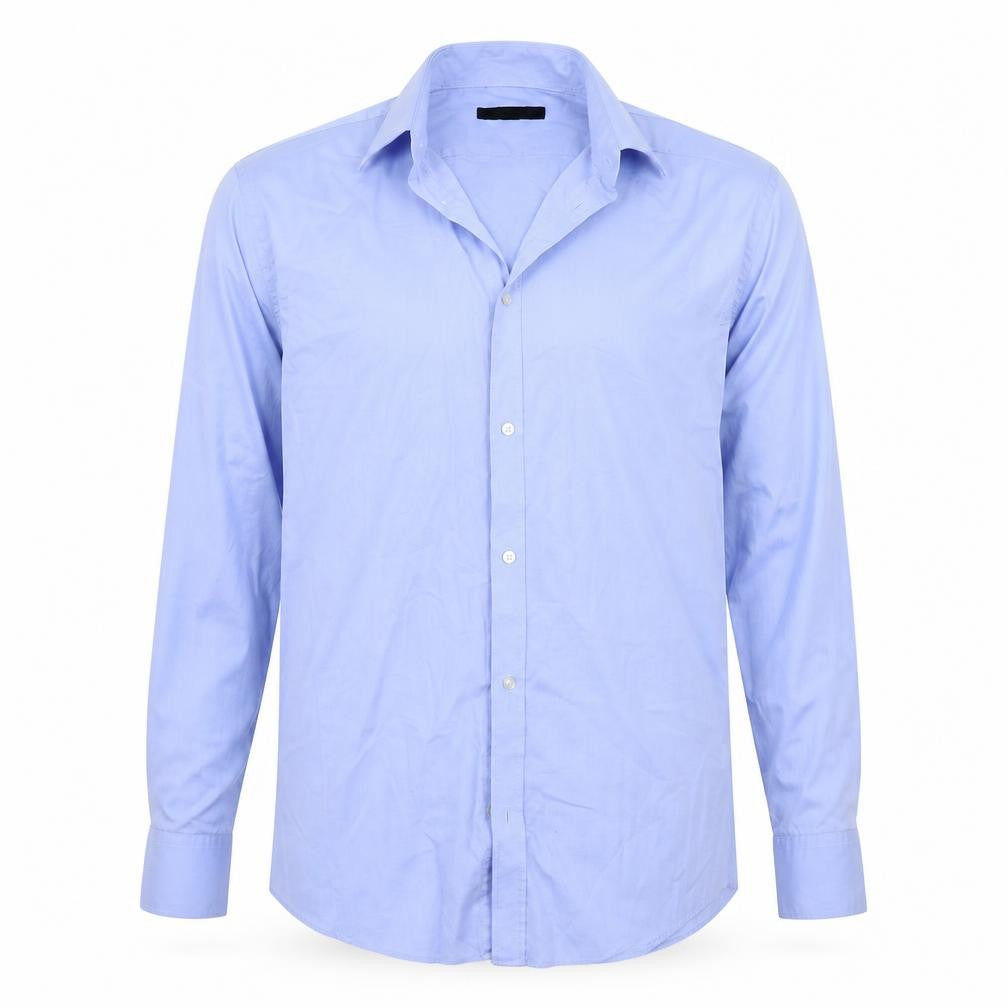 George Mens Blue    Button-Up Size 15