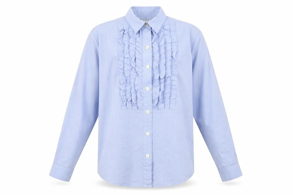 Le Comte Mens Blue    Button-Up Size 14