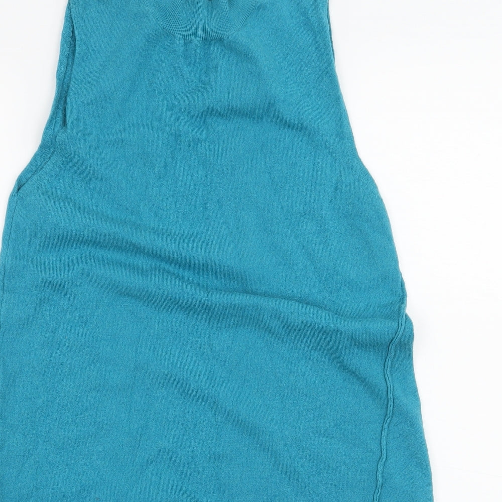 Very Womens Blue  Knit Pullover Jumper Size 14