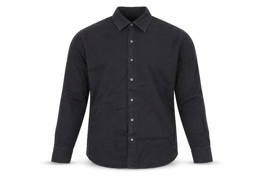Next Mens Black Striped   Button-Up Size L