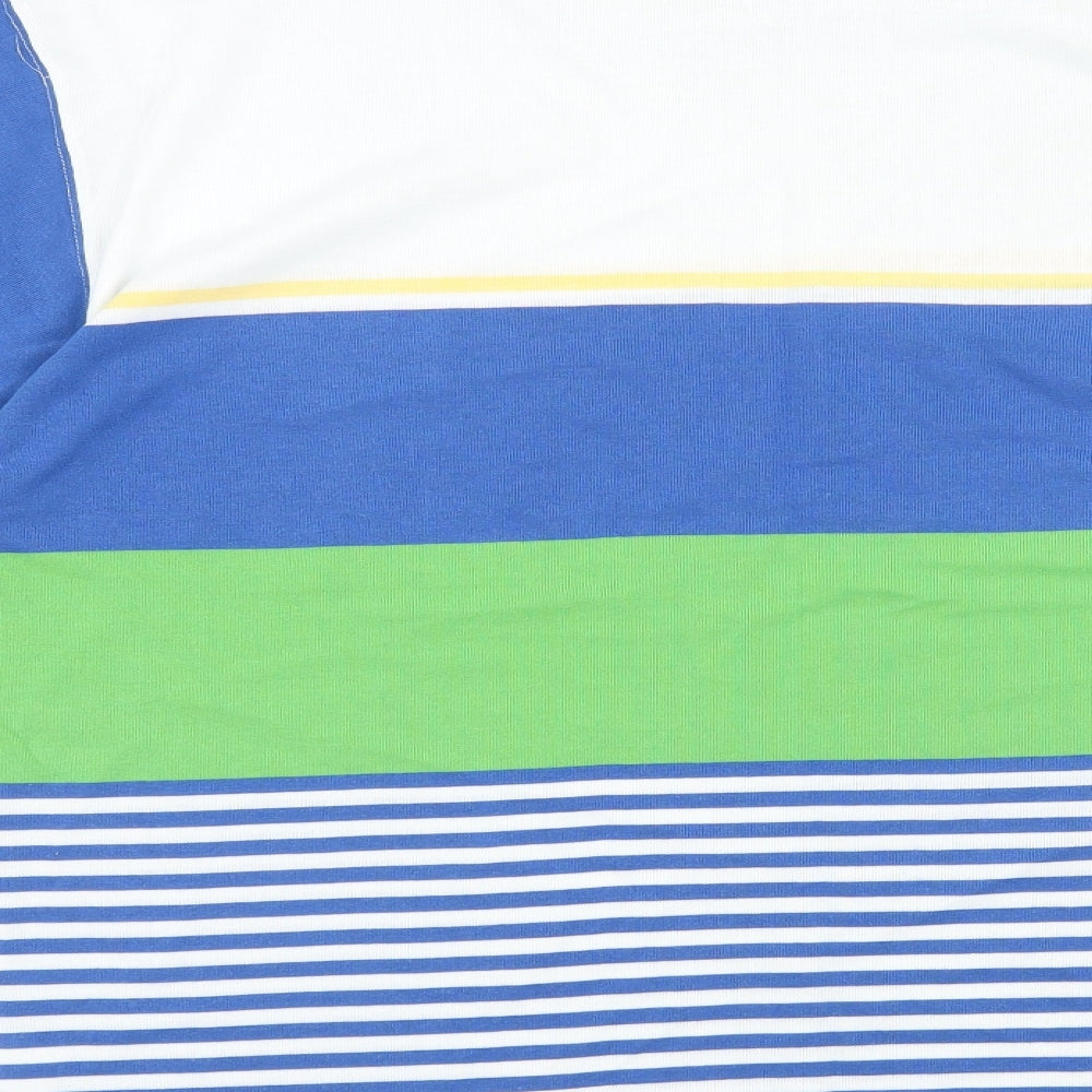 Para Mens Multicoloured Striped Jersey  T-Shirt Size M