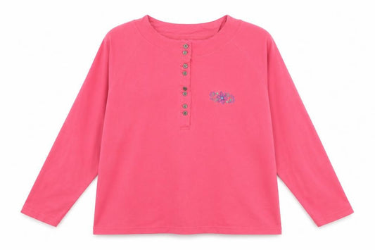 Tutto Womens Pink  Jersey Basic T-Shirt Size L