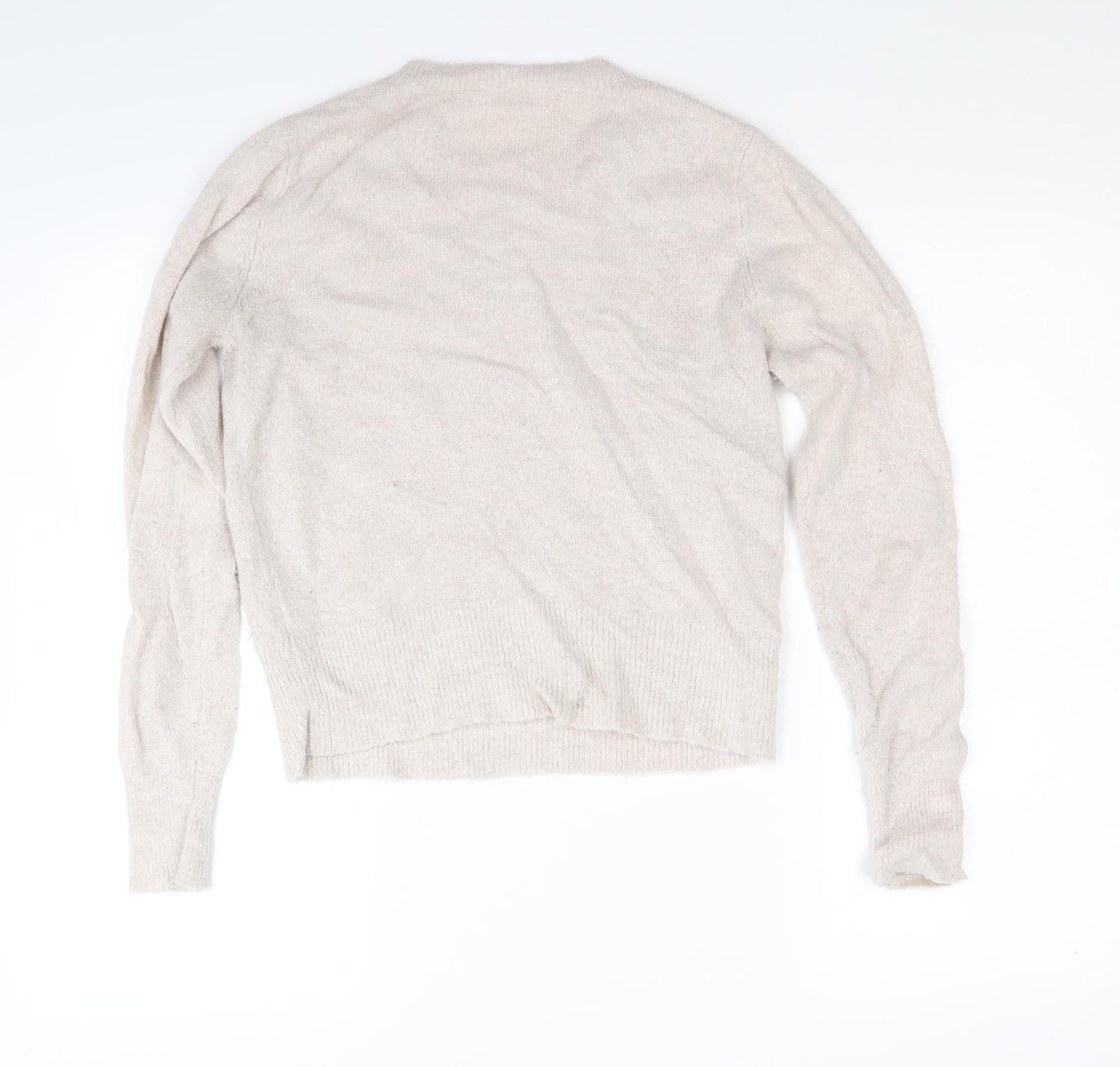 Preworn Womens Beige  Knit Pullover Jumper Size S
