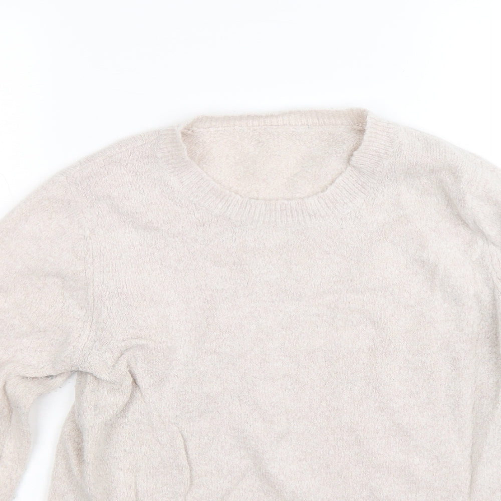Preworn Womens Beige  Knit Pullover Jumper Size S