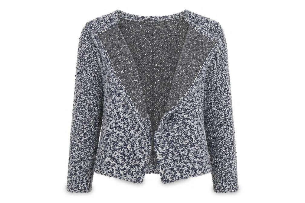 Alison sheri Womens Blue  Knit Cardigan Jumper Size S