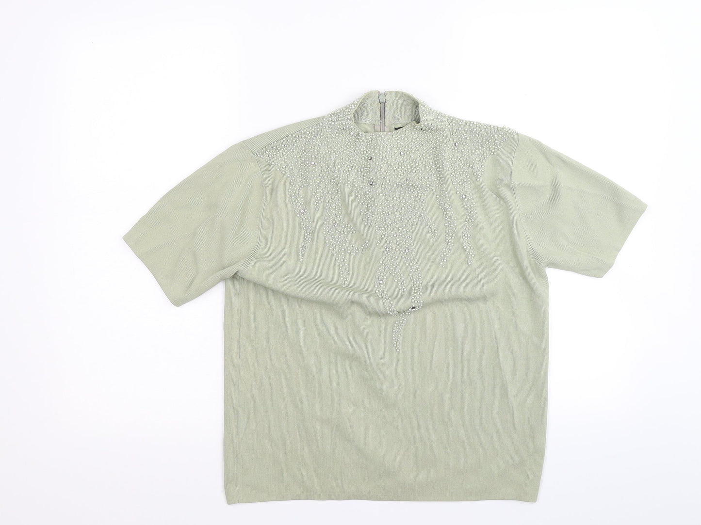 Talisa Womens Green   Basic Blouse Size L