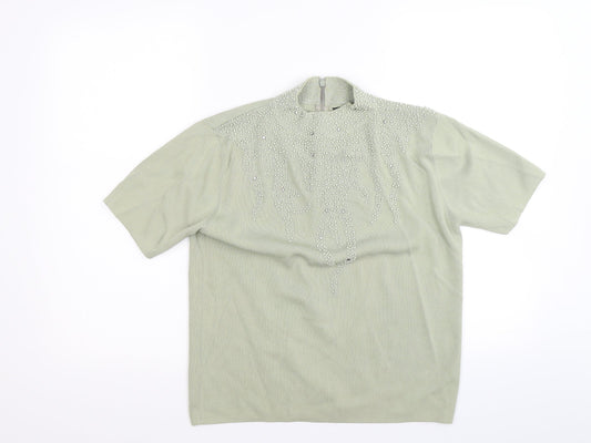 Talisa Womens Green   Basic Blouse Size L