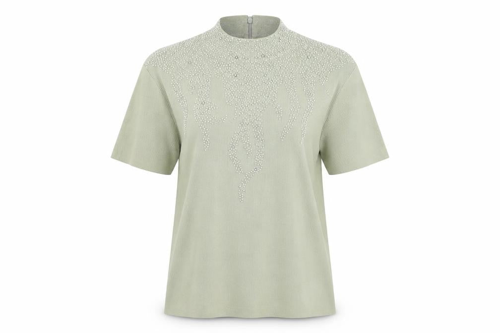 Talisa Womens Green   Basic Blouse Size L