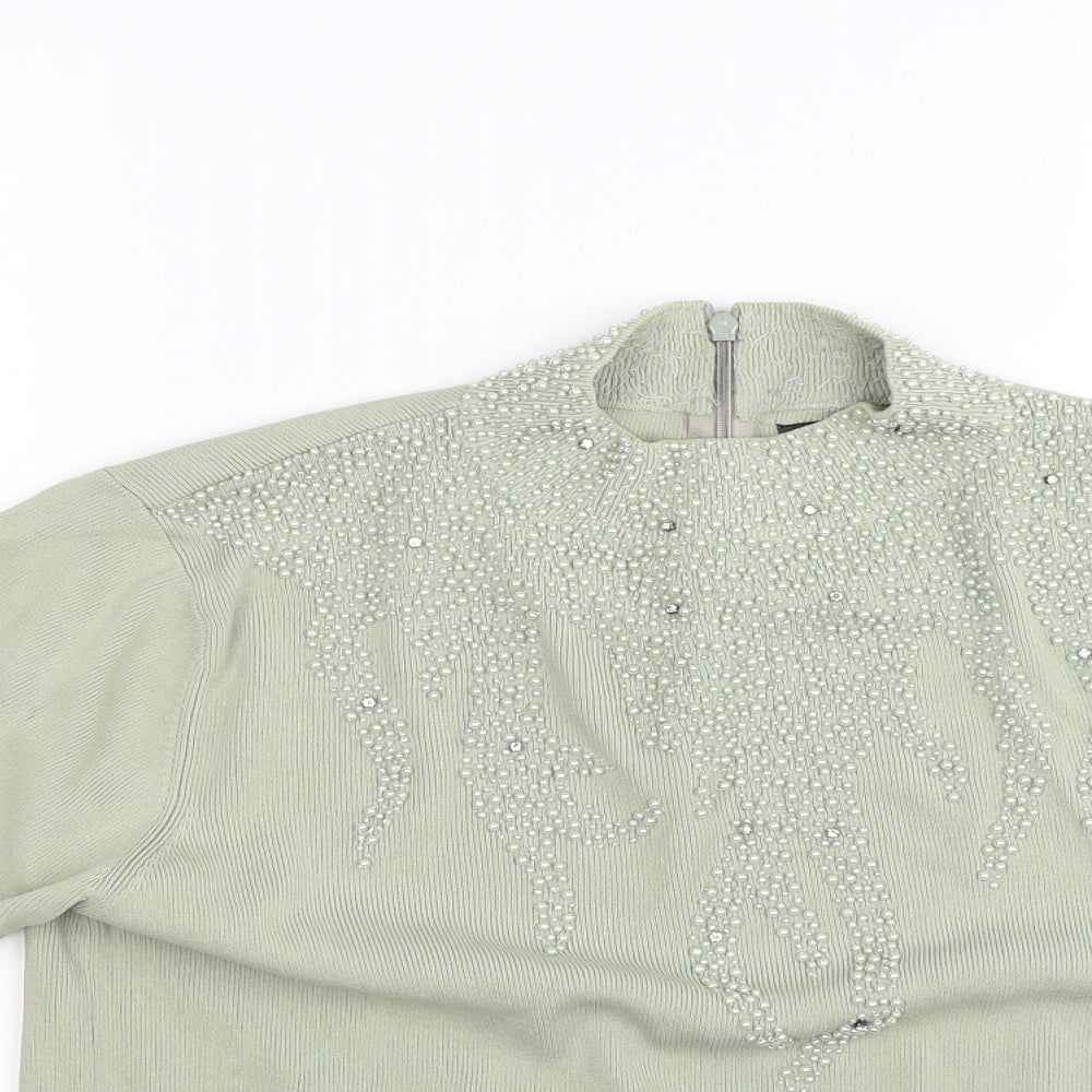 Talisa Womens Green   Basic Blouse Size L