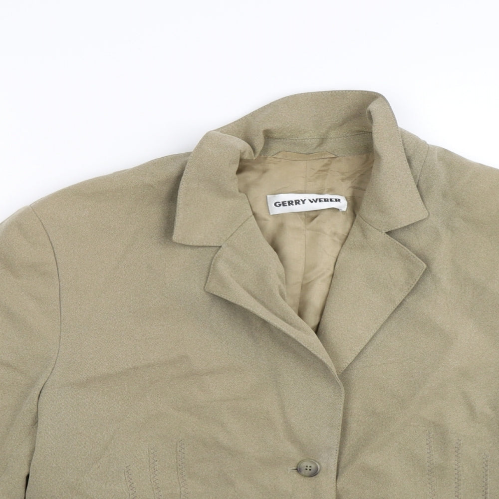 Gerry Weber Womens Beige   Gilet Blazer Size 12