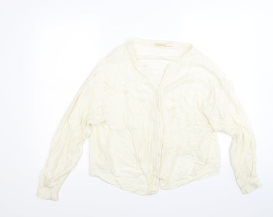 Jean lauren Womens White   Cardigan Jumper Size 16