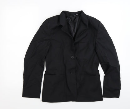 Preloved truetex Womens Black   Jacket Blazer Size S - Front