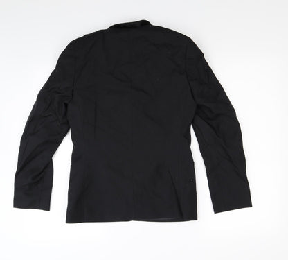 Preloved truetex Womens Black   Jacket Blazer Size S - Back