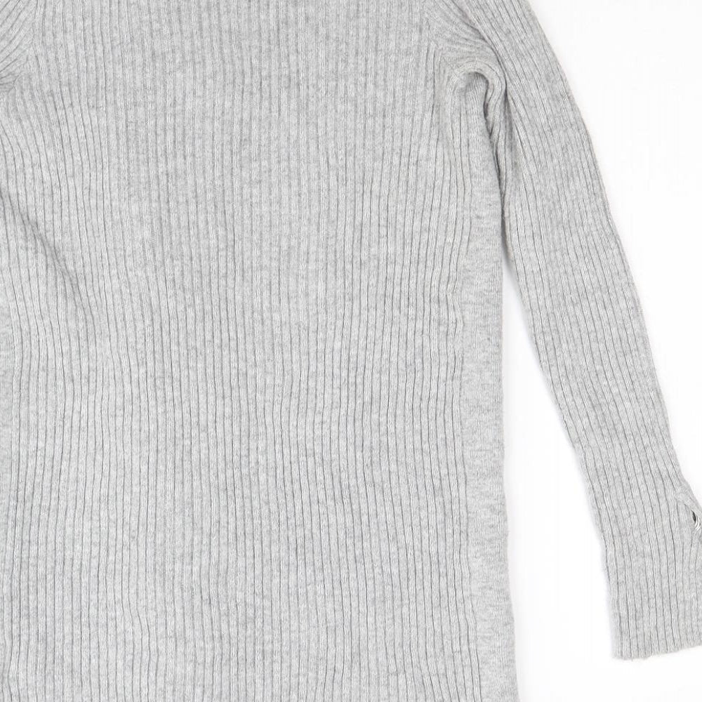 Star Womens Grey   Full Zip Jumper Size 8
