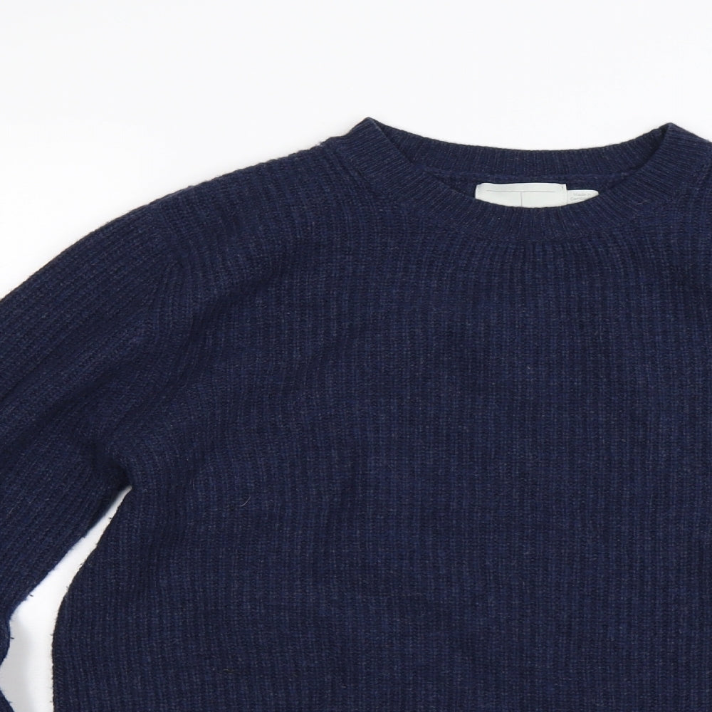 Topman Mens Blue  Knit Pullover Jumper Size S