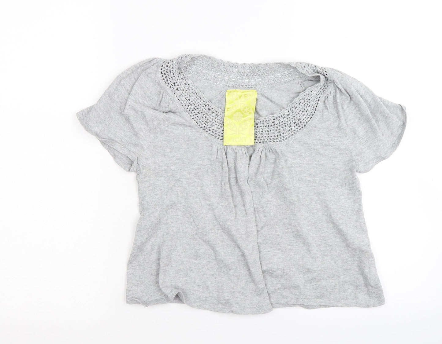 NEXT Womens Grey   Wrap Jumper Size 8