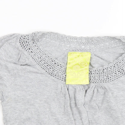 Next Womens Grey   Wrap Jumper Size 8