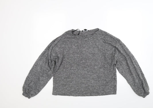 New Look Womens Grey  Knit Pullover Jumper Size M