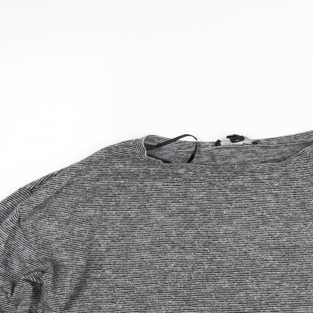 New Look Womens Grey  Knit Pullover Jumper Size M