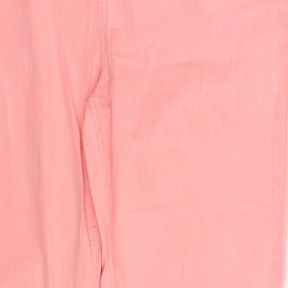 Preworn Womens Pink  Denim Skinny Jeans Size 28 in L27 in