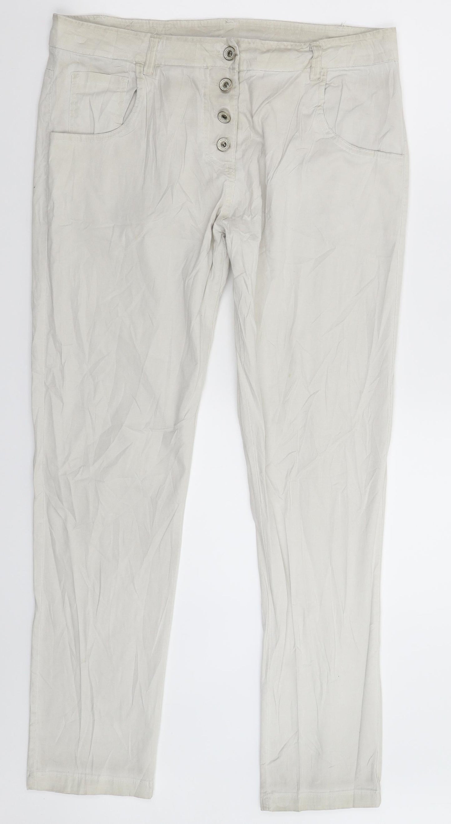 Preworn Womens Grey   Trousers  Size 34 in L30 in