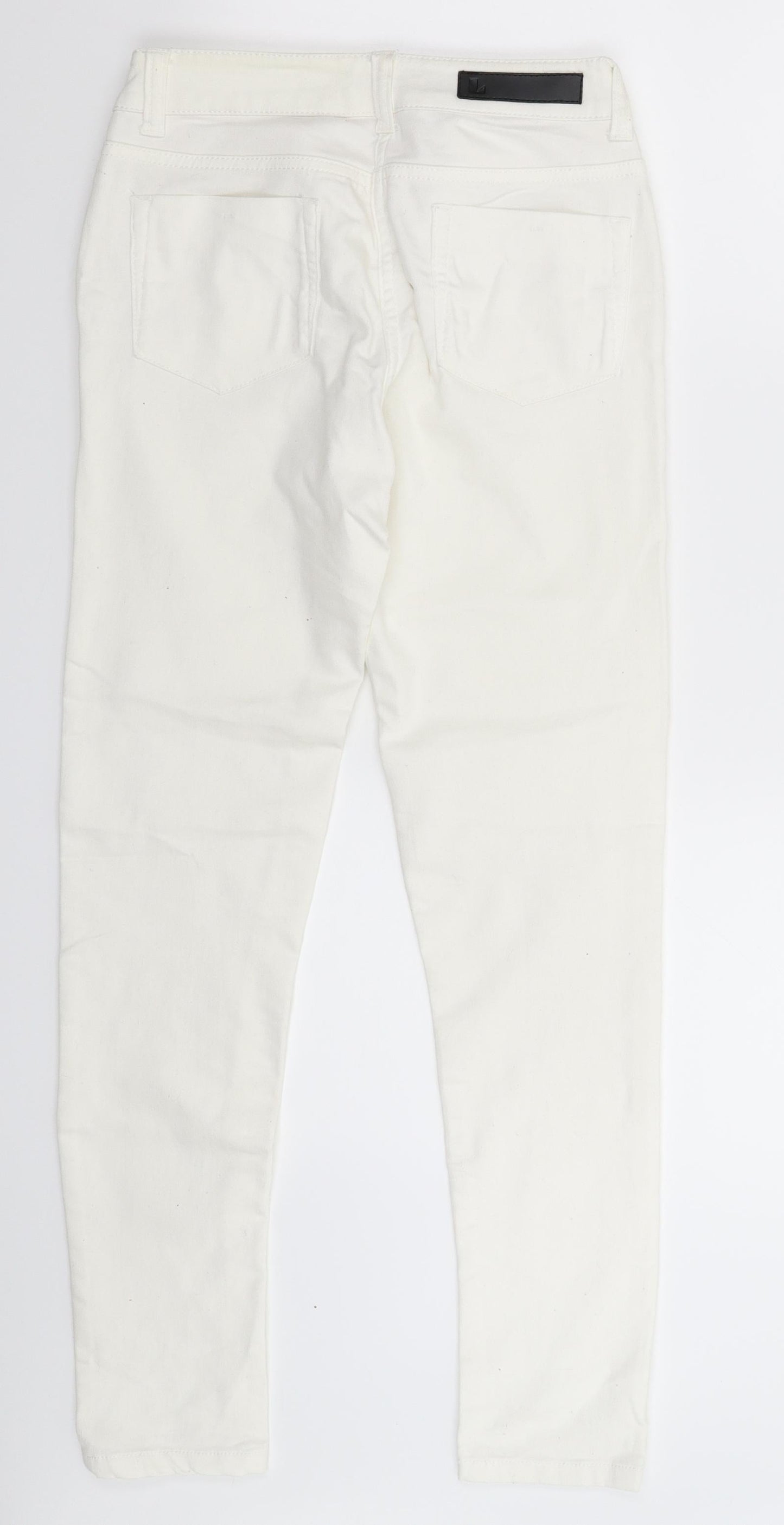 Love Label Womens White  Denim Skinny Jeans Size 8 L28 in