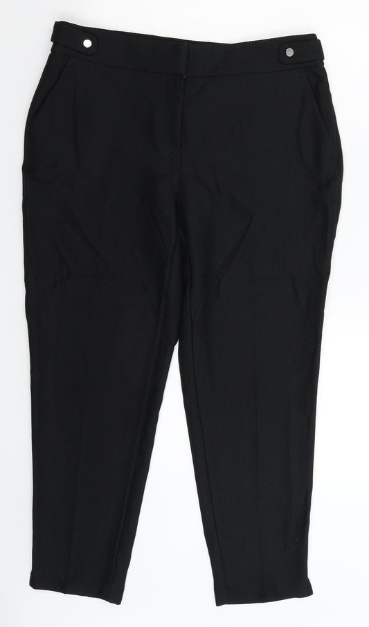 Dorothy Perkins Womens Black   Trousers  Size 12 L26 in