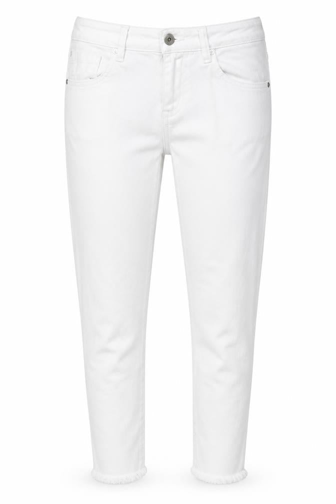 Denim & Co. Womens White  Denim Skinny Jeans Size 12 L27 in