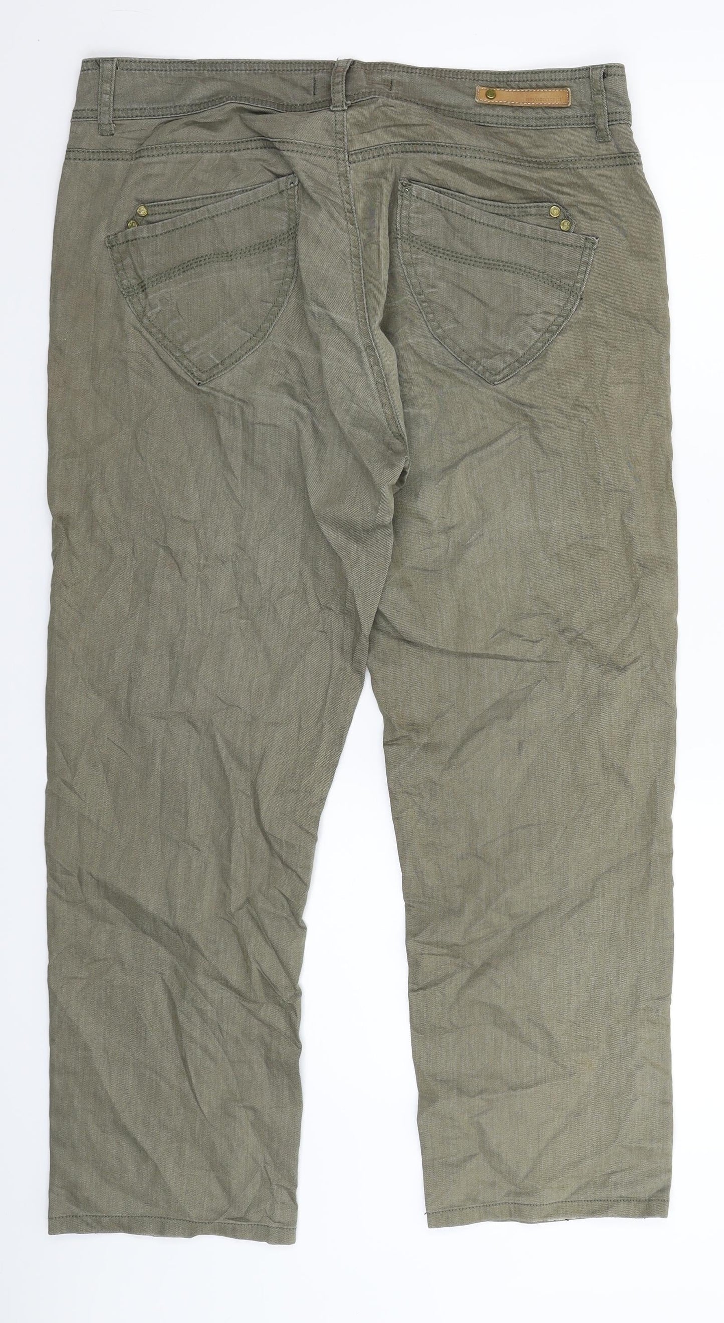 Soyaconcept Womens Green  Denim Straight Jeans Size 33 in L27 in