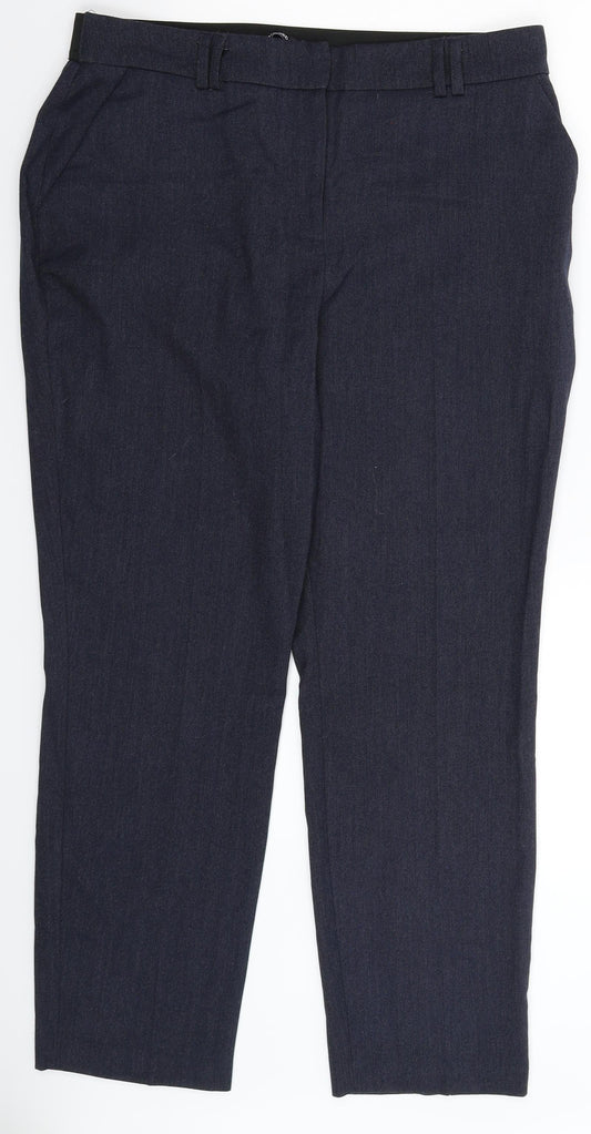 Bonmarché Womens Blue   Dress Pants Trousers Size 12 L28 in