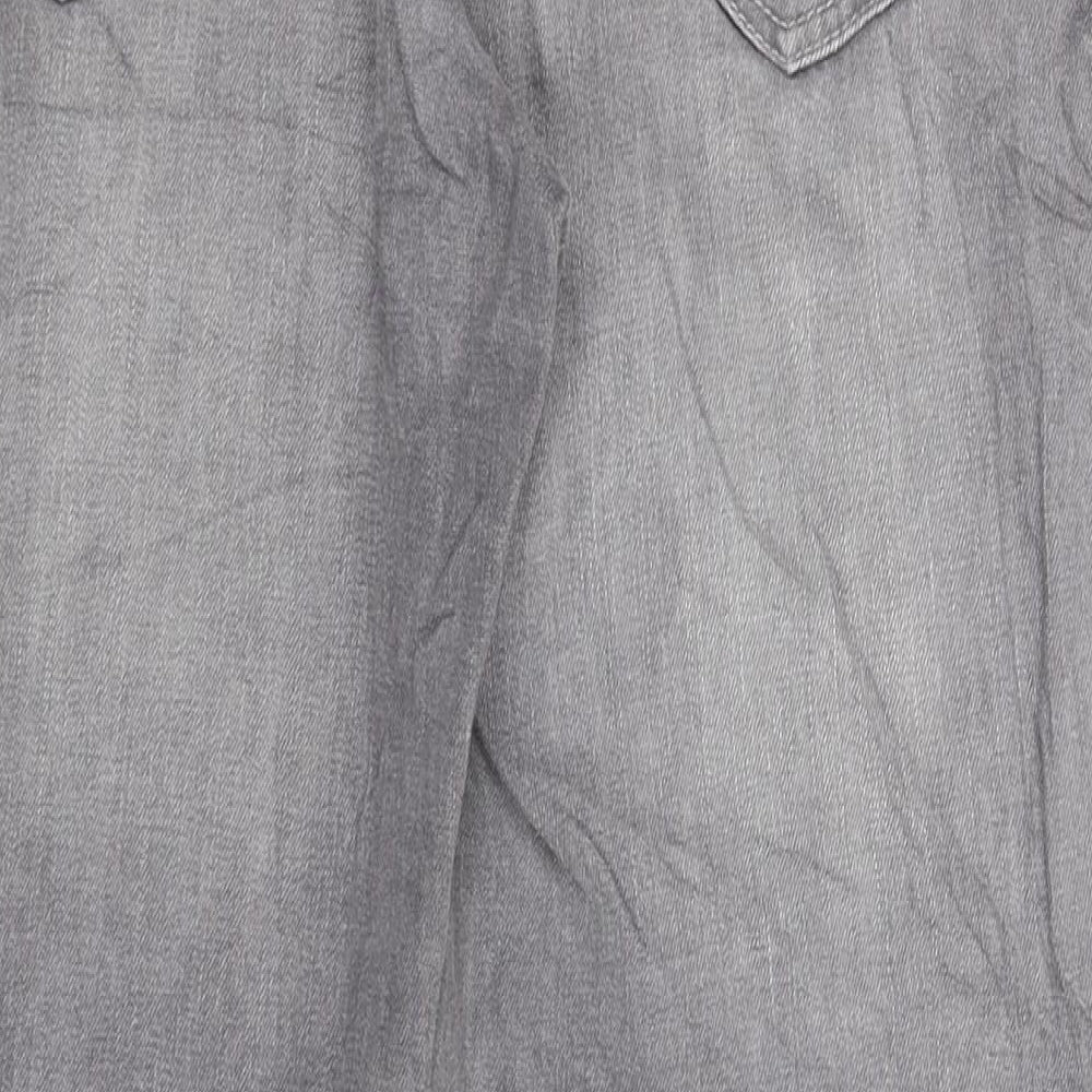 Gina Womens Grey  Denim Skinny Jeans Size 34 in L27 in