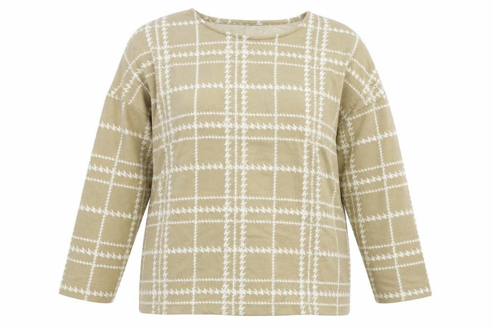 TU Womens Beige Fair Isle  Pullover Jumper Size 14