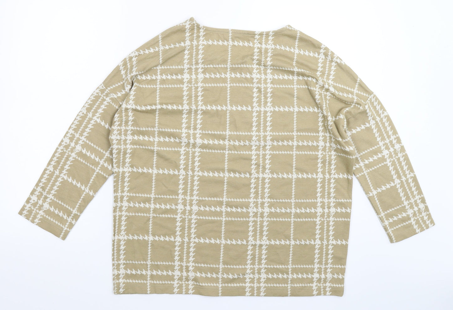TU Womens Beige Fair Isle  Pullover Jumper Size 14