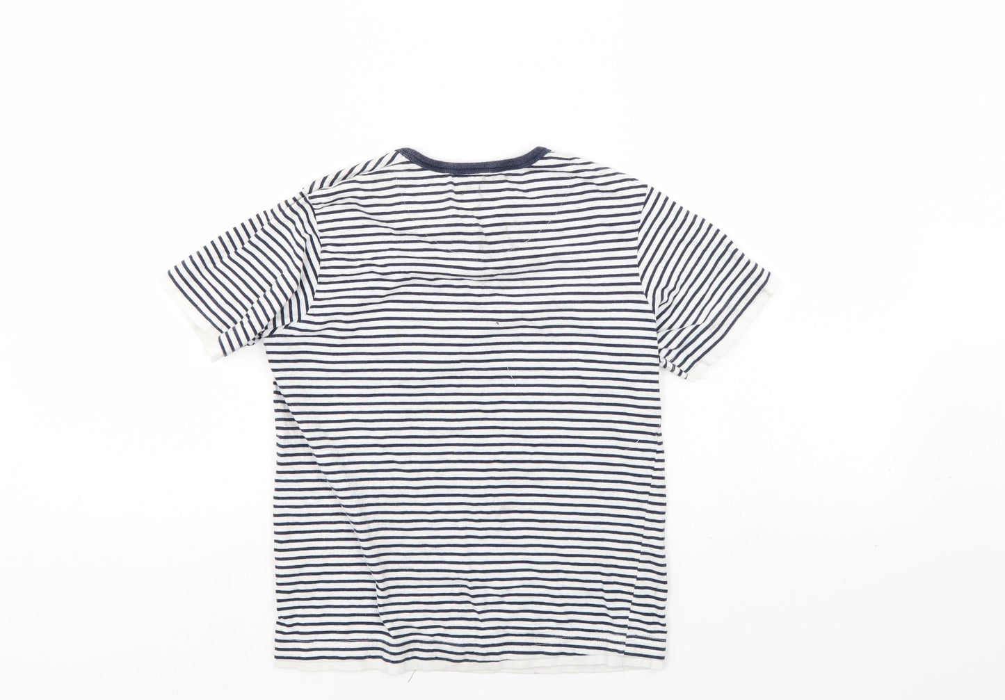 Pep & Co Boys Blue Striped  Basic Casual Size 9-10 Years