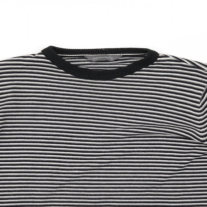 Cedarwood State Womens Black Striped Pullover Jumper Size S
