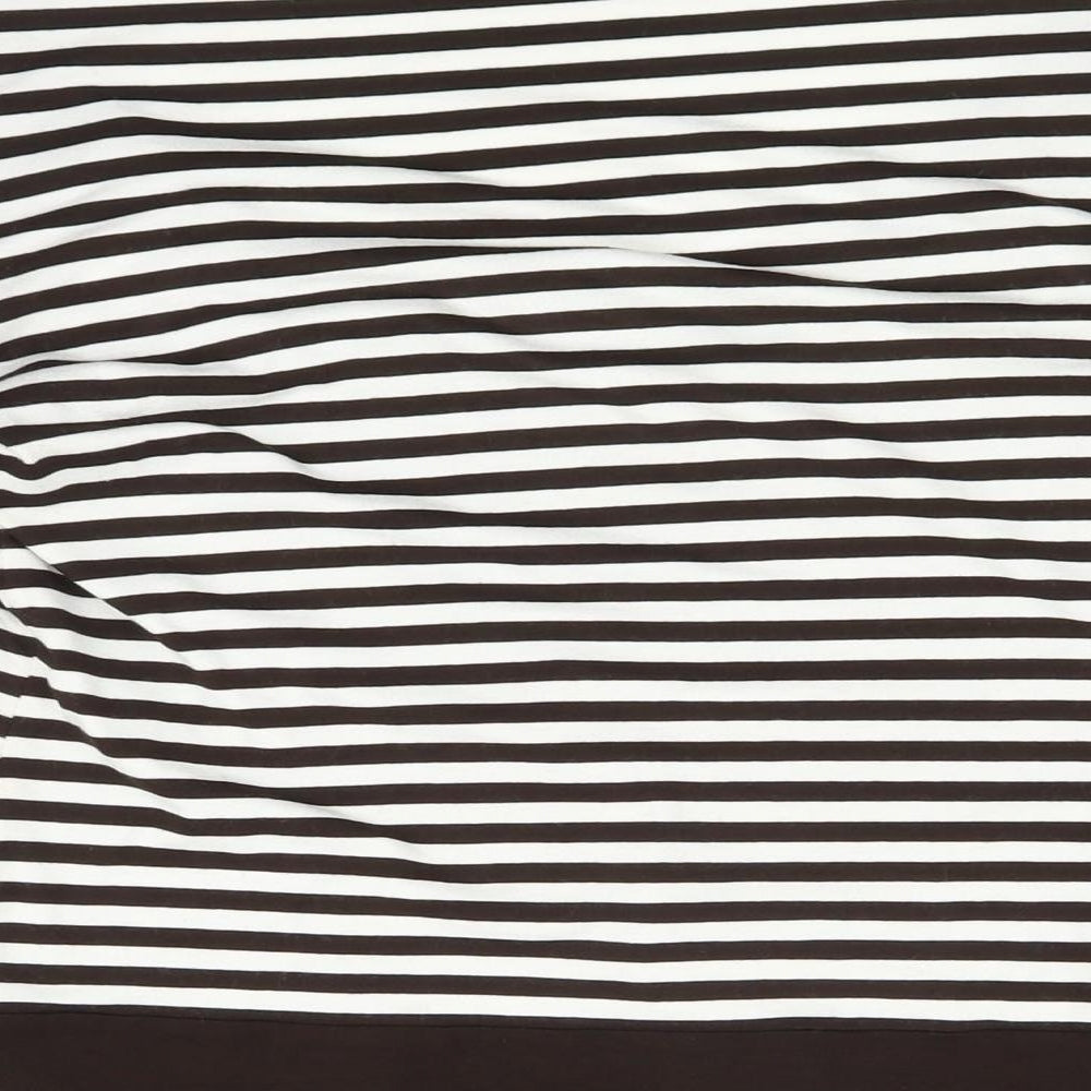 Marks and Spencer Womens Brown Striped  Basic Blouse Size 12
