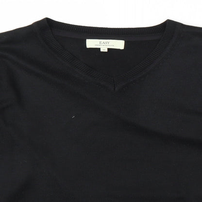 Preloved Easy Mens Black   Pullover Jumper Size M - Detail