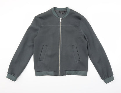 Preloved Topshop Womens Green   Jacket  Size 12 - Front