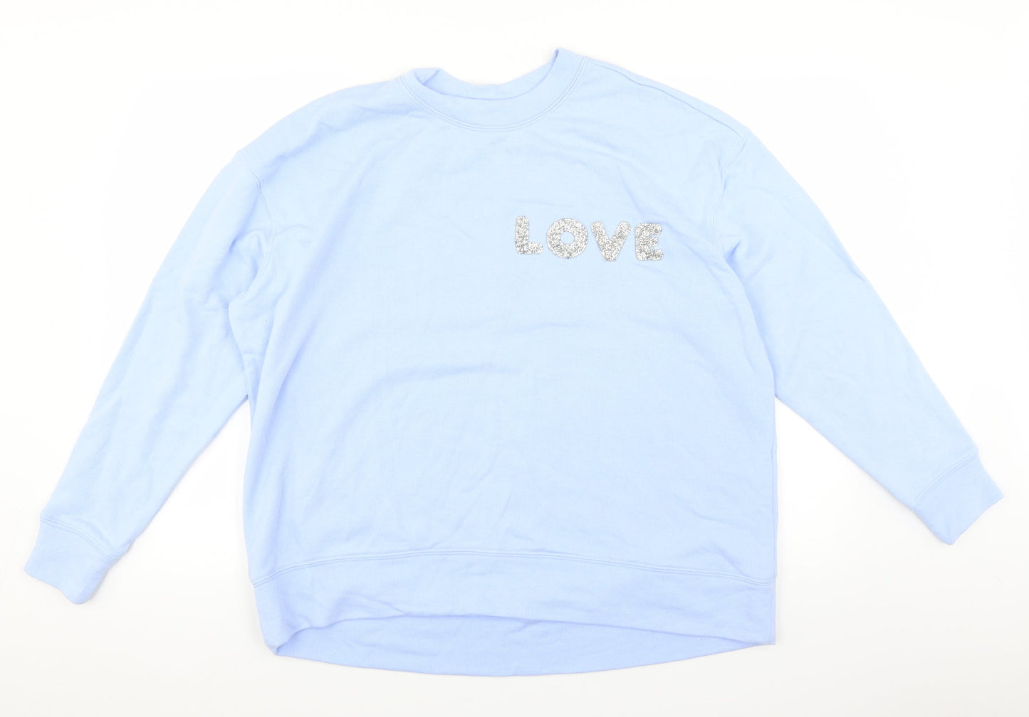 H&M Womens Blue   Pullover Jumper Size L