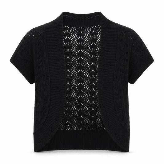 Monique Lhuillier Womens Black   Shrug Jumper Size S