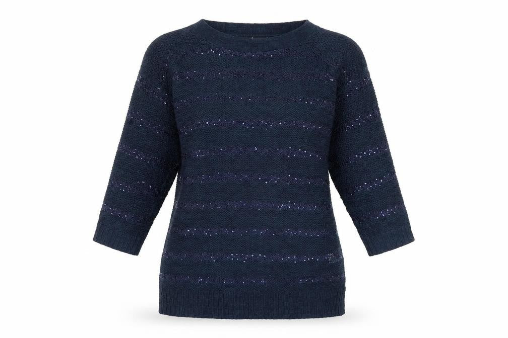 Bonmarché Womens Blue Pullover Jumper Size S