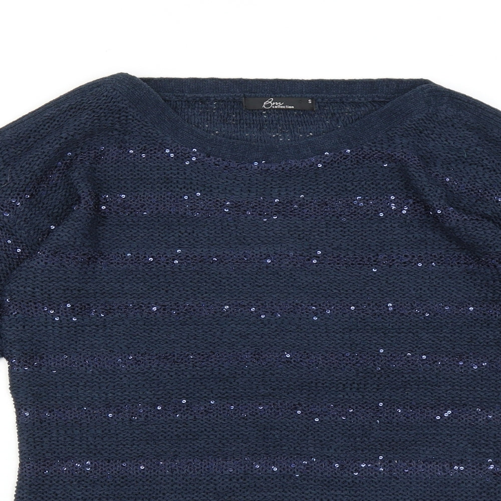 BM Womens Blue   Pullover Jumper Size S