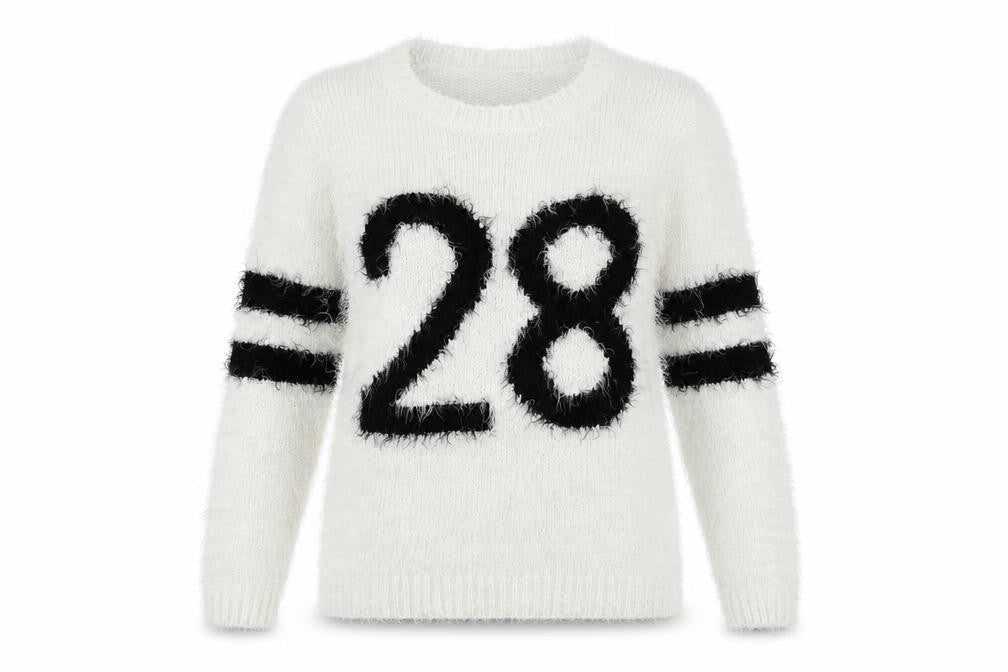 Cameo Rose Womens White Knit Pullover Jumper Size M