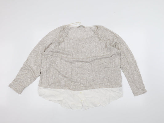 Marks and Spencer Womens White   Pullover Jumper Size 20