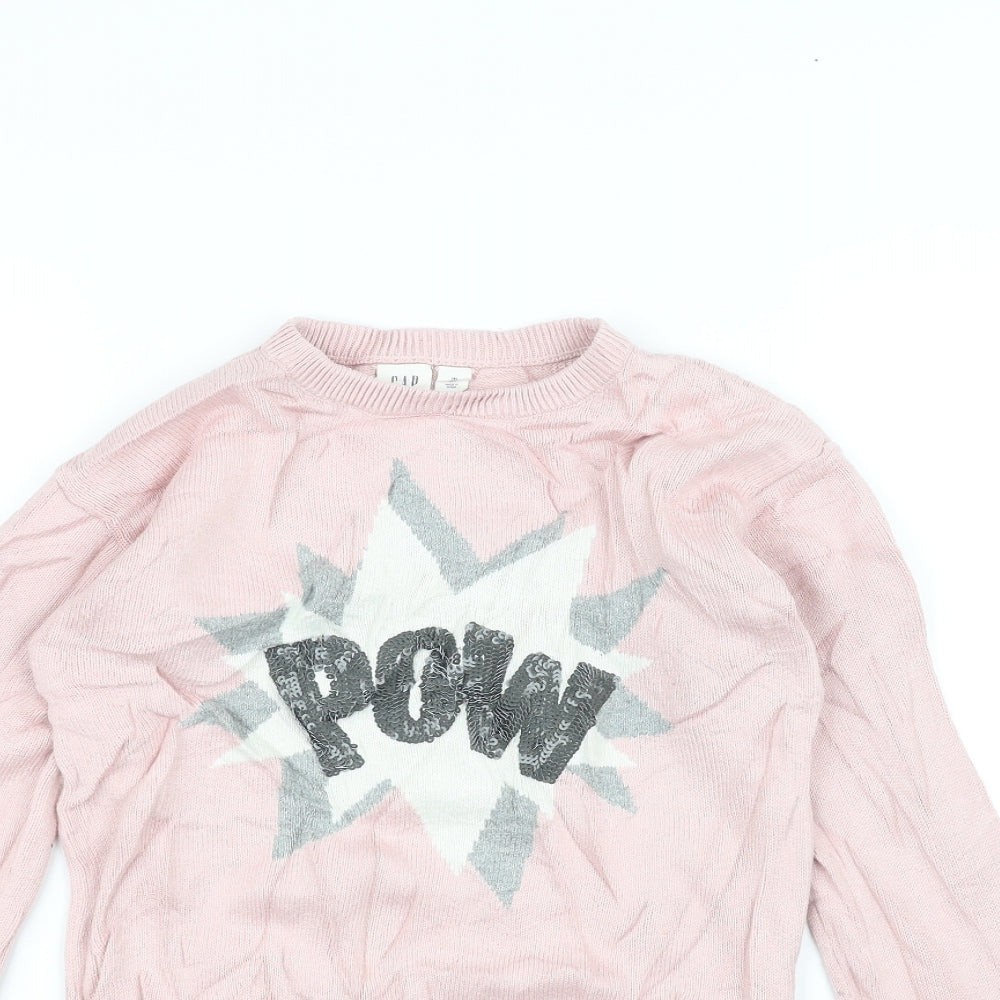 Gap Girls Pink   Pullover Jumper Size 8 Years