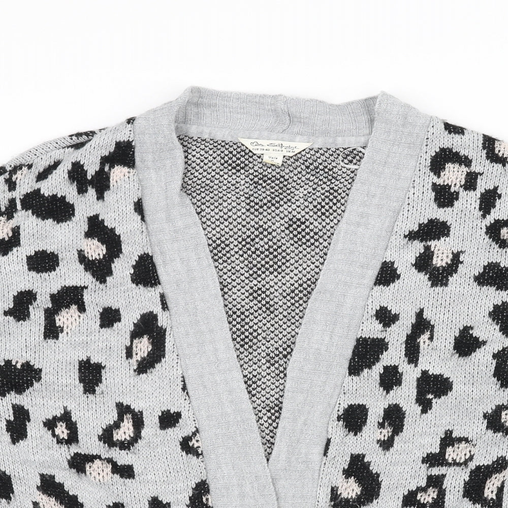 Miss Selfridge Womens Grey   Jacket Coatigan Size M