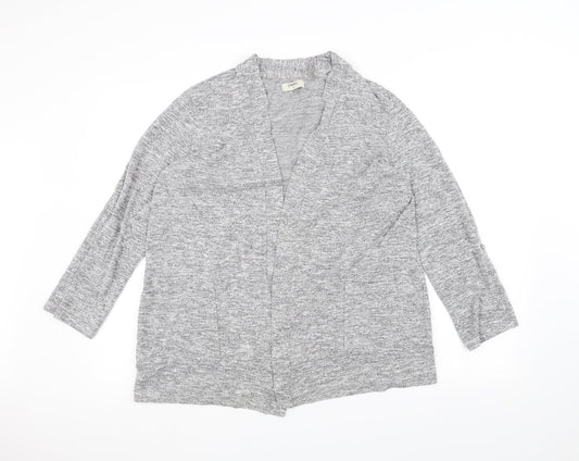 Papaya Womens Grey   Cardigan Jumper Size 14