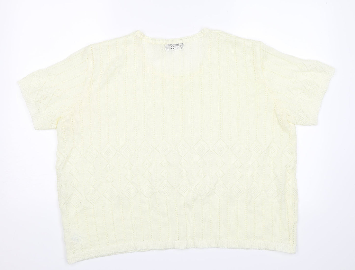 Fashion Extra Womens White   Jersey T-Shirt Size 24