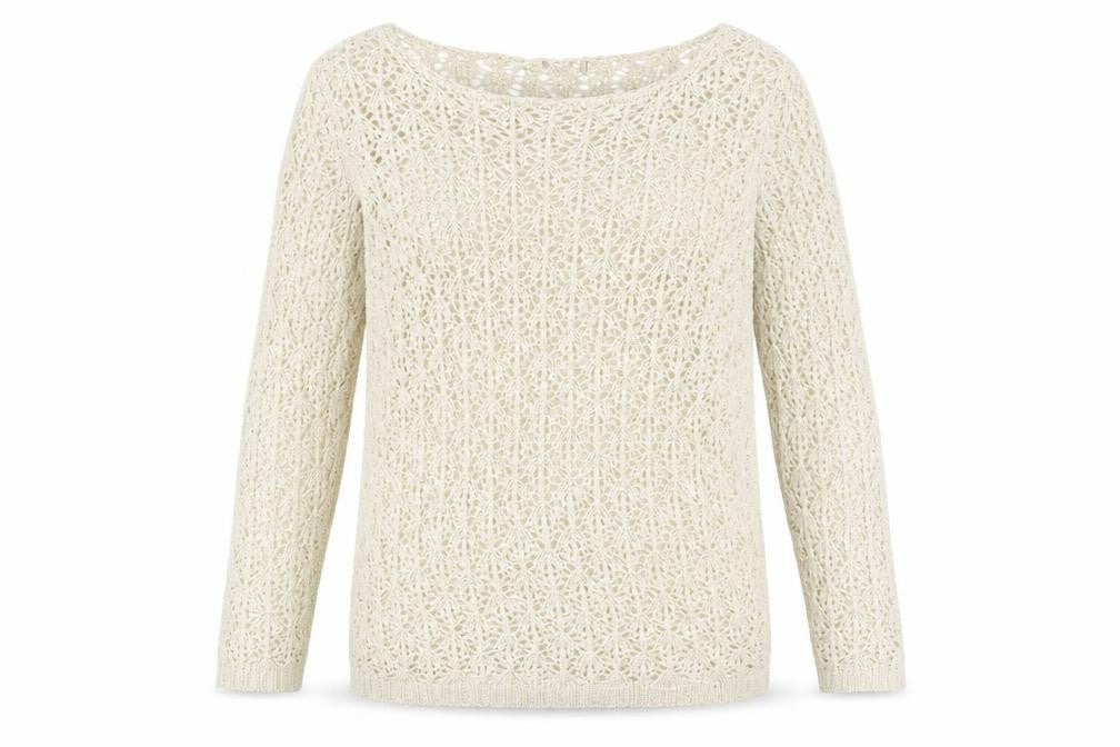Soon Womens White   Pullover Jumper Size 18